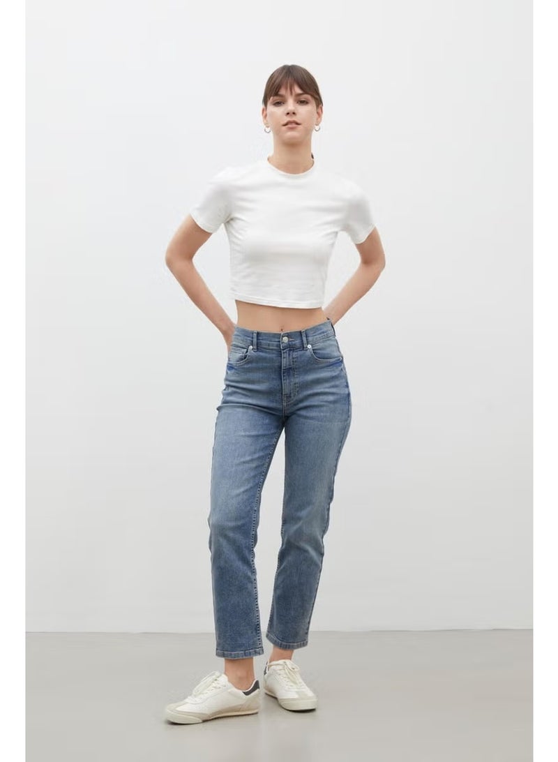 Manuka Bootcut Fit Denim Trousers Blue - Image 5